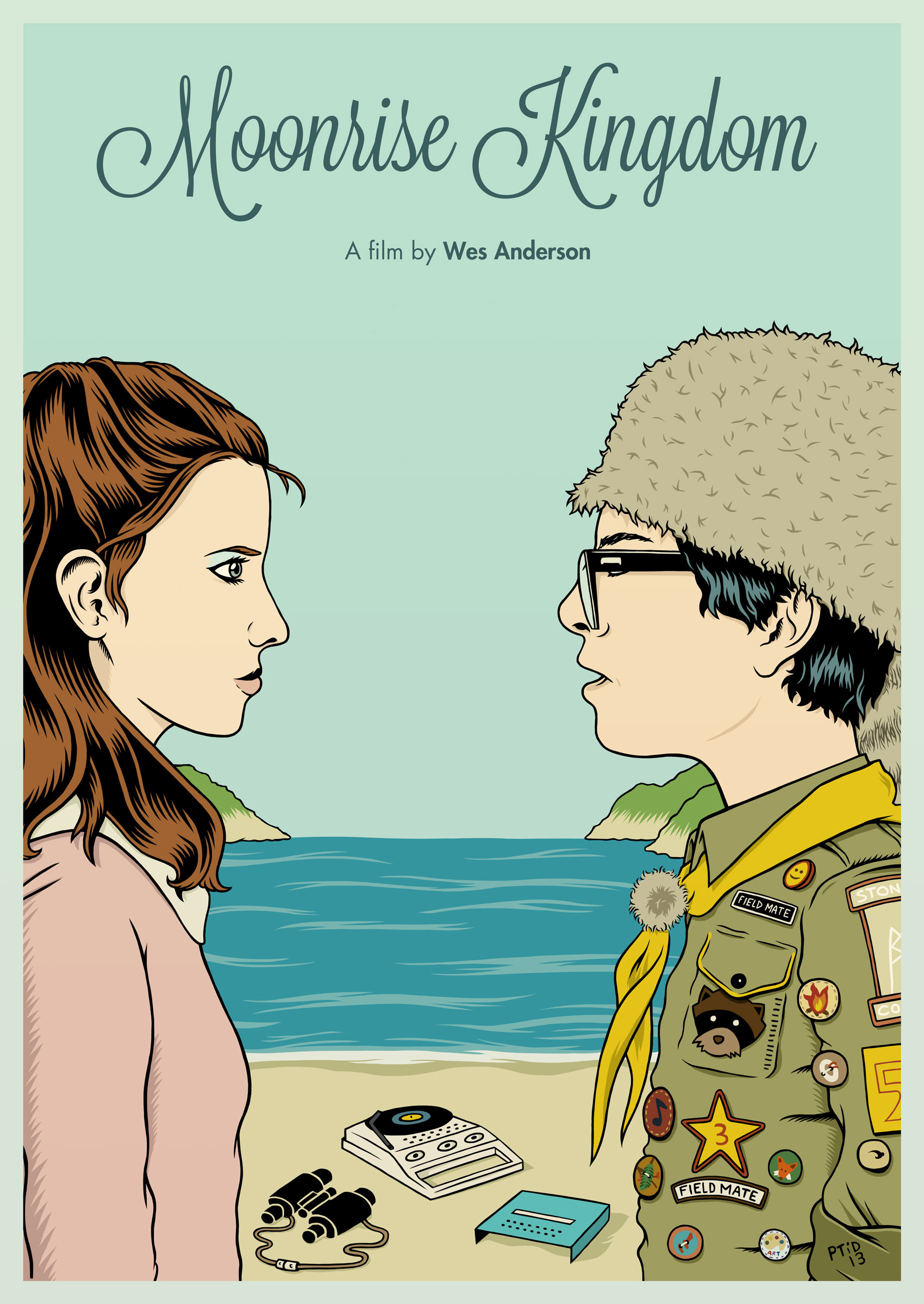 Illustration poster Moonrise Kingdom