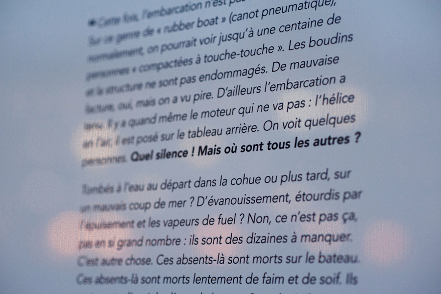 Photo de l'exposition SOS save Our Souls sur les Berges de Seine à Paris